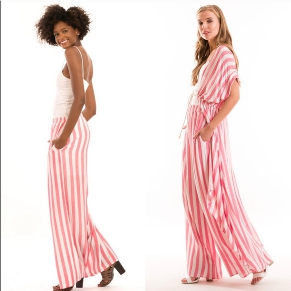 Wide Leg Pants ~ Striped ~ 16 Styles & Prints - Picture 2 of 7